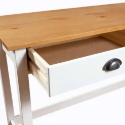 VIDAXL Wandtafel Hill Range met 2 lades 110x45x74 cm grenenhout