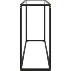 vidaXL - Wandtafel - Transparent - Glas - 120 x 35 x 75 cm