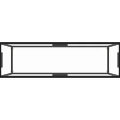 vidaXL - Wandtafel - Transparent - Glas - 120 x 35 x 75 cm