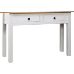 vidaXL - Wandtafel - Wit - Grenenhout