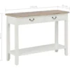 vidaXL - Wandtafel - Wit - Hout