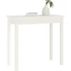 vidaXL - Wandtafel - Wit - Massief grenenhout - 80x40x75 cm