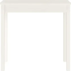 vidaXL - Wandtafel - Wit - Massief grenenhout - 80x40x75 cm
