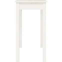 vidaXL - Wandtafel - Wit - Massief grenenhout - 80x40x75 cm