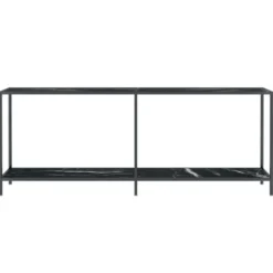 vidaXL - Wandtafel - Zwart - Glas