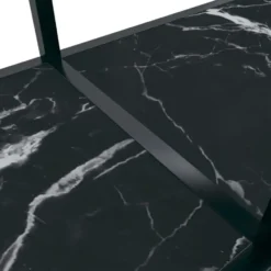 vidaXL - Wandtafel - Zwart - Glas