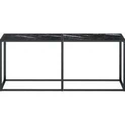 vidaXL - Wandtafel - Zwart - Glas