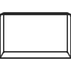 vidaXL - Wandtafel - Zwart - Glas - 120 x 35 x 75 cm
