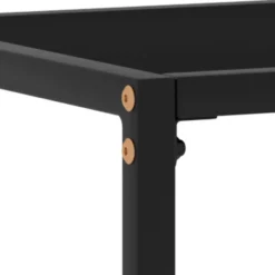 vidaXL - Wandtafel - Zwart - Glas - 120 x 35 x 75 cm