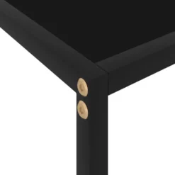 vidaXL - Wandtafel - Zwart - Glas - 80 x 35 x 75 cm