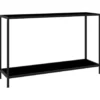 vidaXL - Wandtafel - Zwart - Glas - 120 x 35 x 75 cm