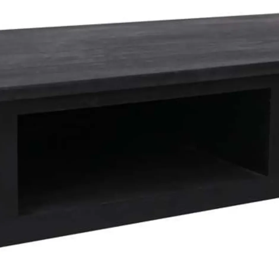 vidaXL - Wandtafel - Zwart - Hout