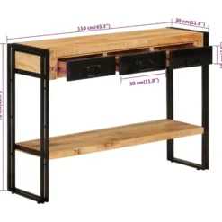 vidaXL - Wandtafel - Zwart - Hout
