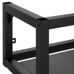 vidaXL - Wastafelframe wandgemonteerd 59x38x31 cm ijzer zwart