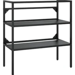 vidaXL - Wastafelframe 79x38x83 cm ijzer zwart Wastafelframe badkamerrek
