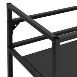 vidaXL - Wastafelframe 79x38x83 cm ijzer zwart Wastafelframe badkamerrek