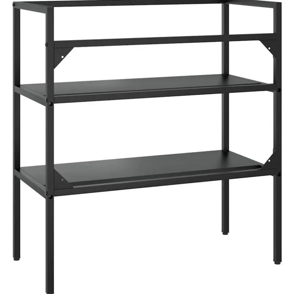 vidaXL - Wastafelframe 79x38x83 cm ijzer zwart Wastafelframe badkamerrek