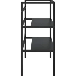 vidaXL - Wastafelframe 79x38x83 cm ijzer zwart Wastafelframe badkamerrek