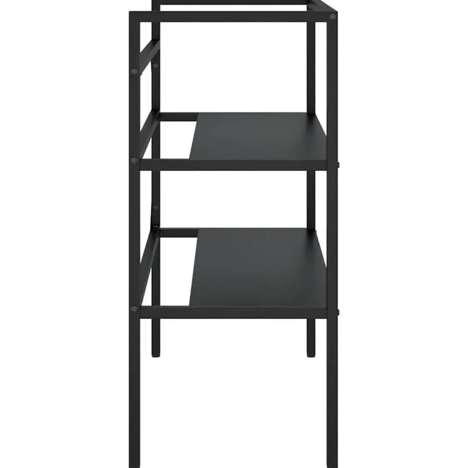 vidaXL - Wastafelframe 79x38x83 cm ijzer zwart Wastafelframe badkamerrek