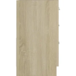 vidaXL - Wastafelkast - Bruin - Bewerkt hout