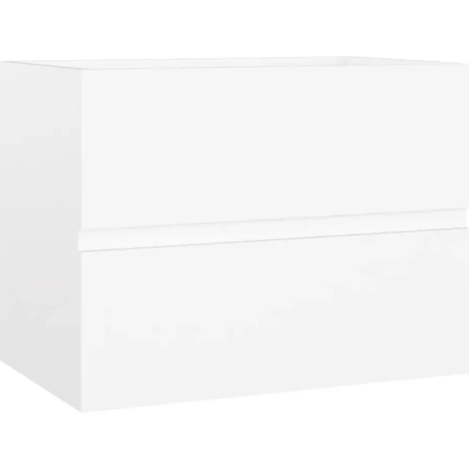 vidaXL - Wastafelkast - Wit - Bewerkt hout - 60 x 38.5 x 45 cm