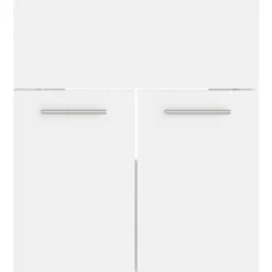 vidaXL - Wastafelkast - Wit - Bewerkt hout - 41 x 38.5 x 46 cm