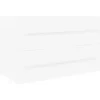 vidaXL - Wastafelkast - Wit - Bewerkt hout - 80 x 38.5 x 48 cm