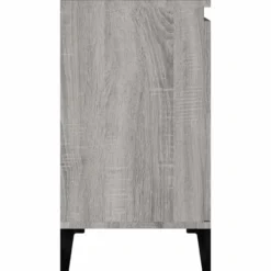 vidaXL - Wastafelkast 58x33x60 cm bewerkt hout grijs sonoma eikenkleurig