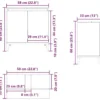 vidaXL - Wastafelkast 58x33x60 cm bewerkt hout wit