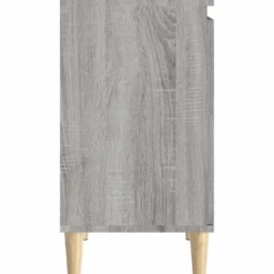 vidaXL - Wastafelkast 58x33x60 cm grijs sonoma eikenkleurig bewerkt hout