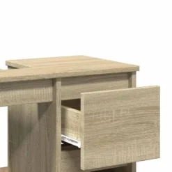 vidaXL - Wastafelonderkast - 1 deur 2 lades - Sonoma eiken - Hout - 65x33x60 cm