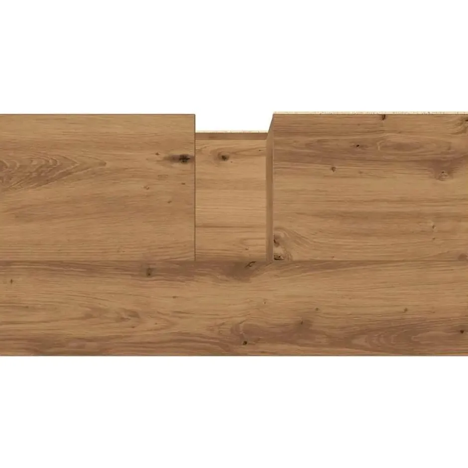 vidaXL - Wastafelonderkast - 1 deur 2 lades - Artisanaal eiken - 65x33x60 cm