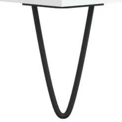 vidaXL - Wastafelonderkast met 2 lades - Wit - Hout en ijzer - 65x33x60 cm