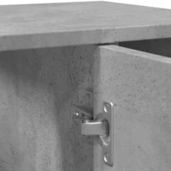 vidaXL - Wastafelonderkast met 1 deur 6 vakken - Betongrijs spaanplaat - 60 cm