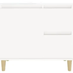 vidaXL - Wastafelonderkast met 1 deur 2 lades - Wit - Hout - 65x33x60 cm