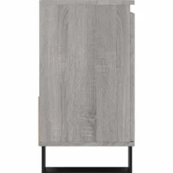 vidaXL - Wastafelonderkast met 2 lades - Grijs sonoma eiken - Hout - 65 cm