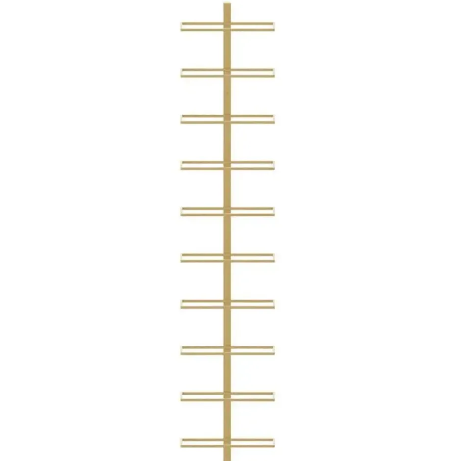 vidaXL - Wijnrek - Goud - Metaal