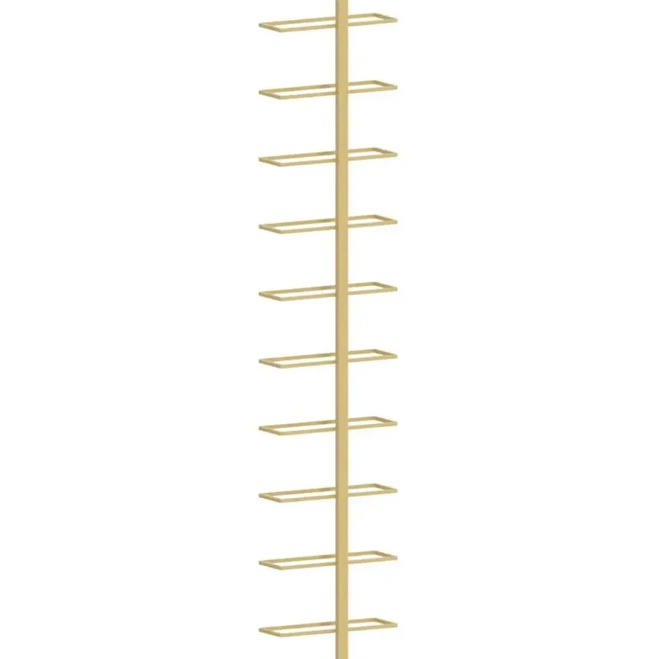 vidaXL - Wijnrek - Goud - Metaal