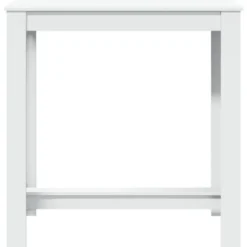 vidaXL - Wit Bartafel - Bewerkt hout - 102x50x103.5 cm