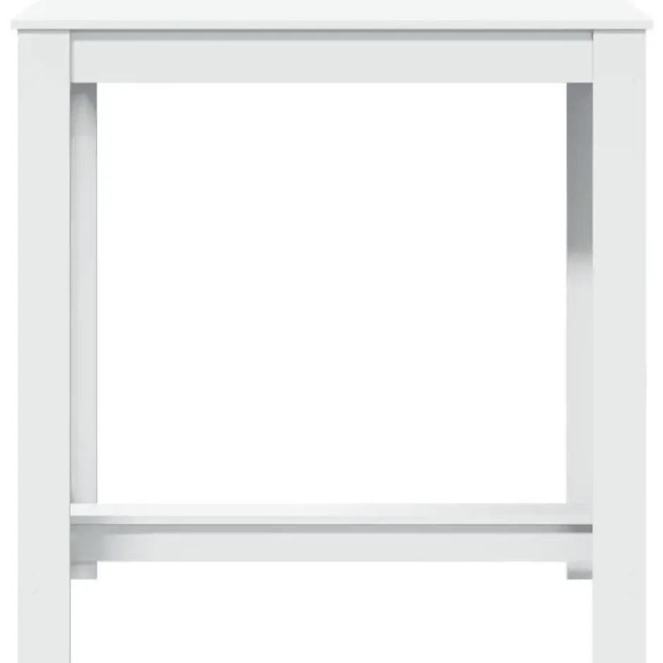 vidaXL - Wit Bartafel - Bewerkt hout - 102x50x103.5 cm