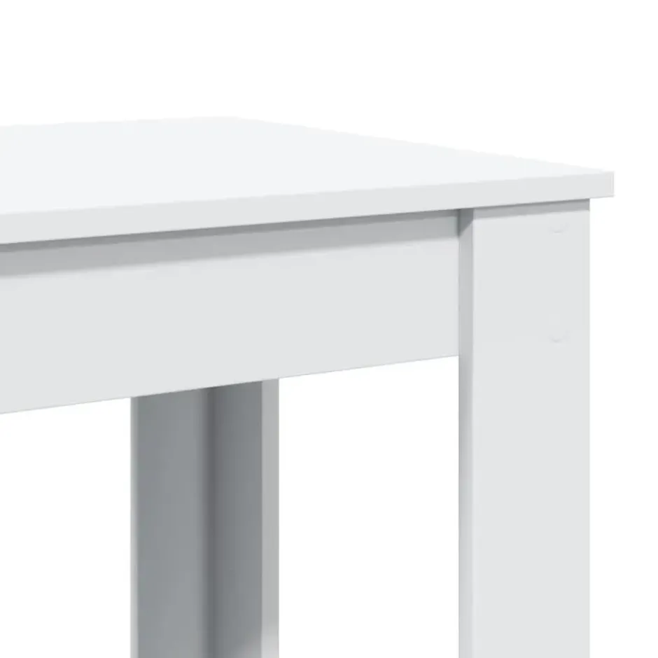 vidaXL - Wit Bartafel - Bewerkt hout - 102x50x103.5 cm
