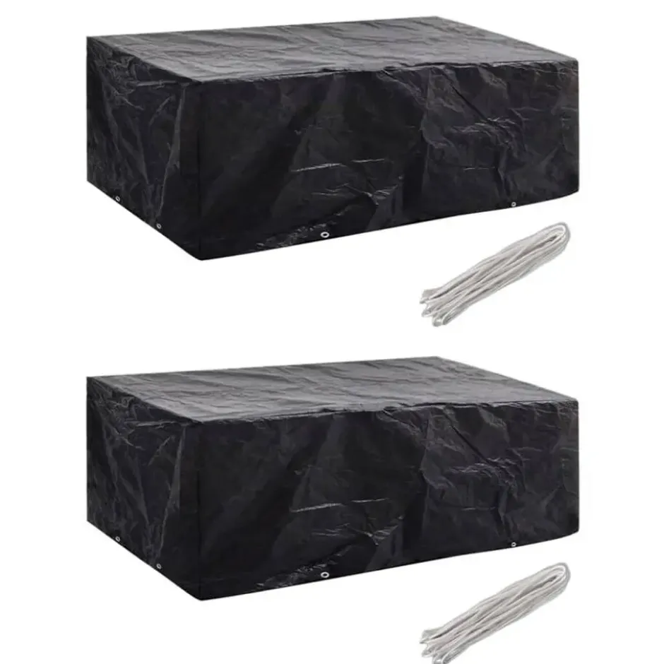 vidaXL - 2x Tuinmeubelhoes 8 Ogen Meubelhoes Hoezen - 200x160x70 cm - 2 Stuks