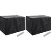 vidaXL - 2x Tuinmeubelhoes 8 Ogen Meubelhoes Hoezen - 140x70x90 cm - 2 Stuks