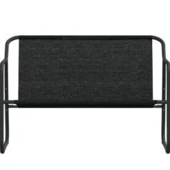 vidaXL - 2-zits Tuinbank met kussen antracietkleurig - staal - 110x70x74 cm