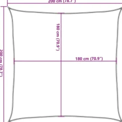 vidaXL - Zonnezeil - Antraciet - 2 x 2 m