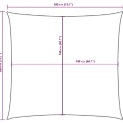 vidaXL - Zonnezeil - Beige - 2 x 2 m