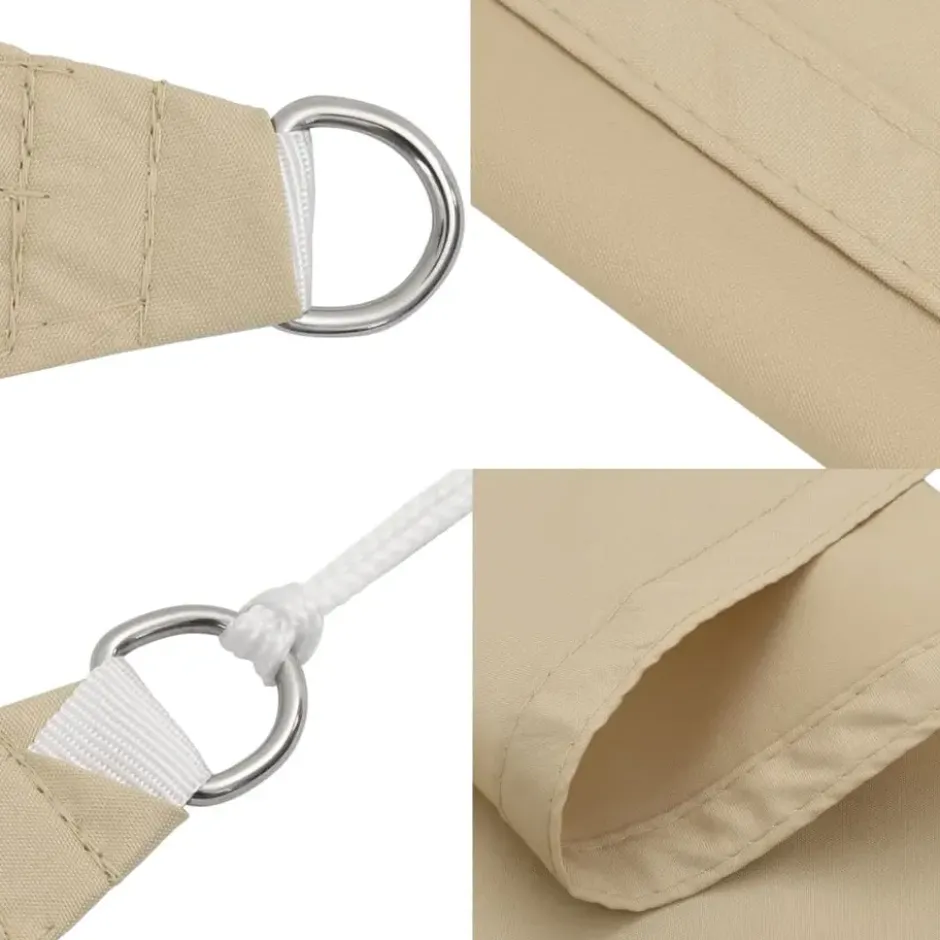 vidaXL - Zonnezeil - Beige - 4 x 6 m