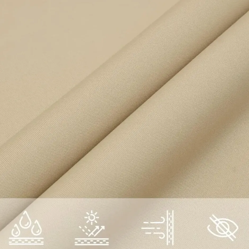 vidaXL - Zonnezeil - Beige - 4 x 6 m