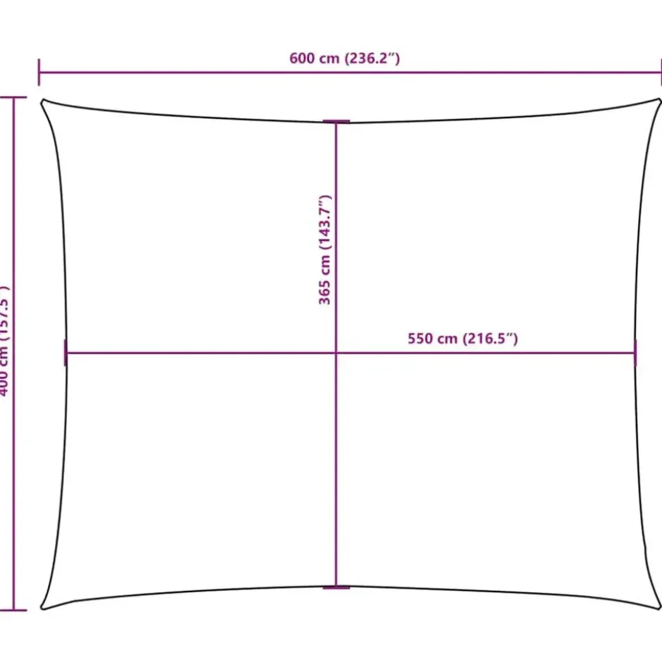 vidaXL - Zonnezeil - Beige - 4 x 6 m