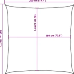 vidaXL - Zonnezeil - Beige - 2 x 2 m